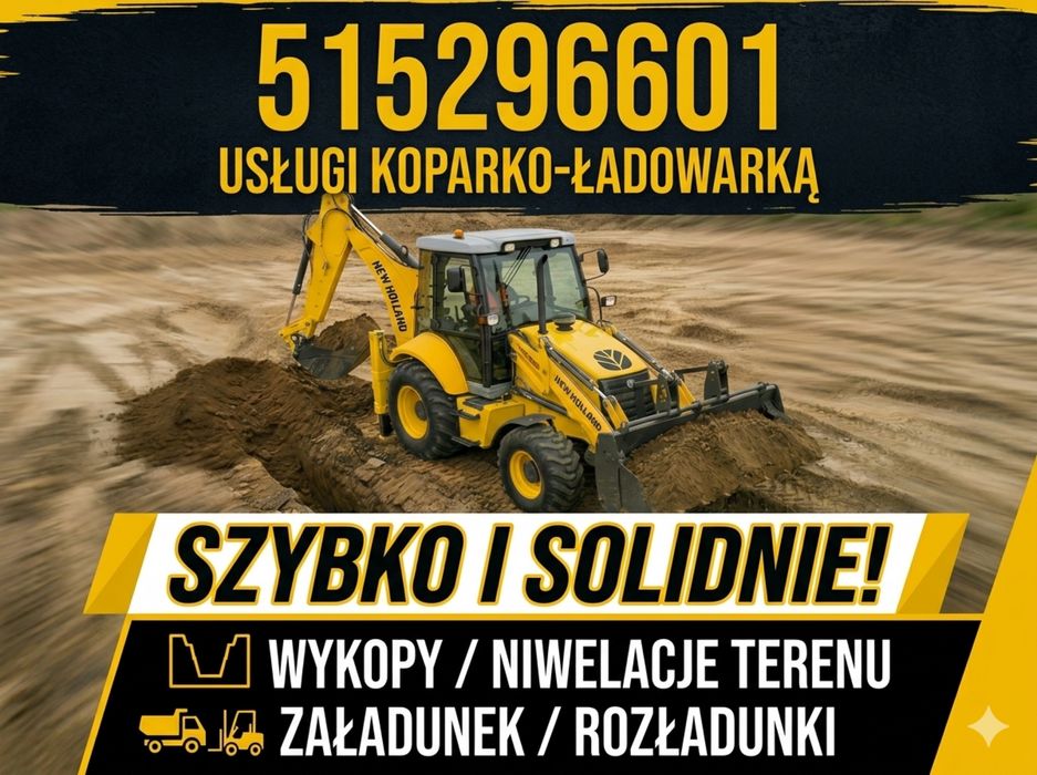 Usługi Koparko-Ładowarką - Szybko, Solidnie, W Dobrej Cenie!