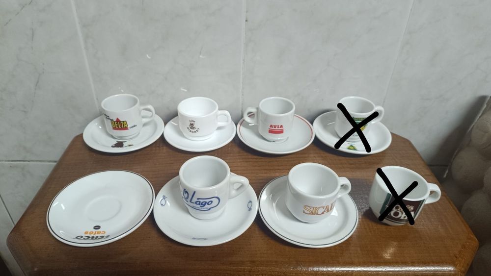 Chávenas diversas