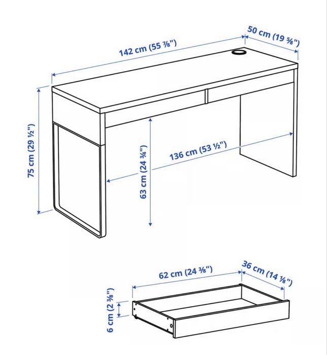 Secretária Micke IKEA