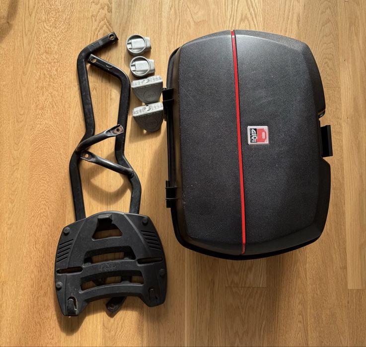 Top Case e suporte Givi Monokey 45L- Super Tenere 750/ Africa Twin 750
