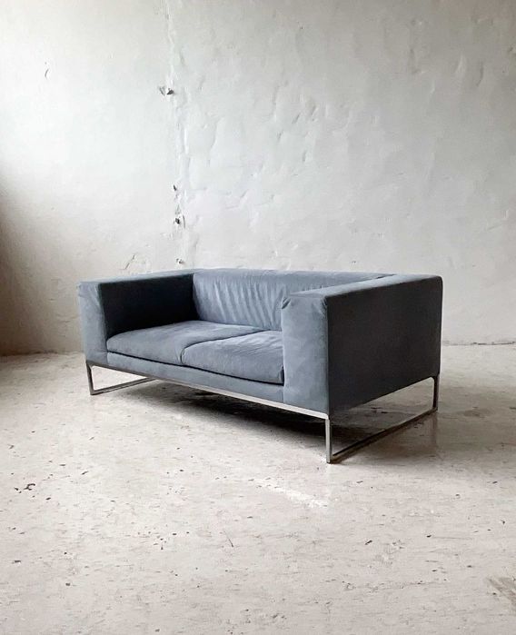 B&B Italia sofa Dado proj. Antonio Citterio skóra zamszowa design