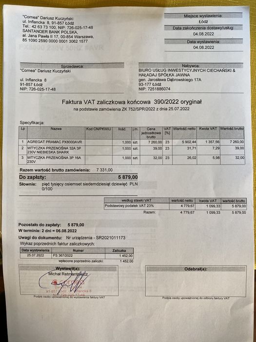 Sprzedam agregat Pramac