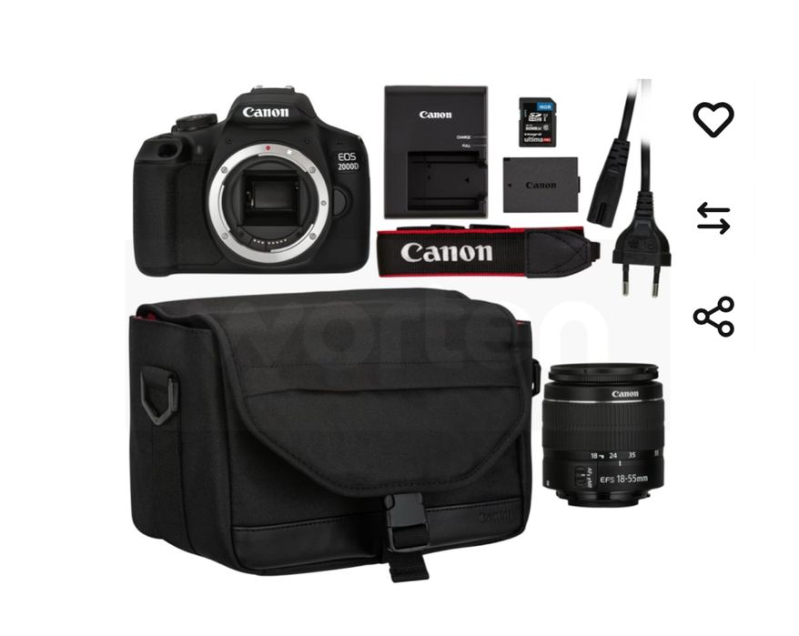 Camara Fotográfica Canon 2000D