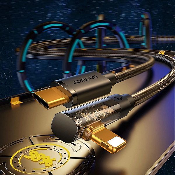 Kabel Joyroom S-cl020a6 Lightning kątowy - Usb-c szybkie ładowanie i t