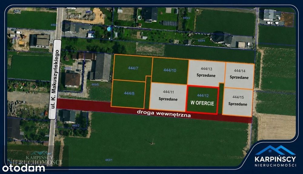 Atrakcyjna działka budowlana 898 m² Racibórz-Sudół - Widok 2