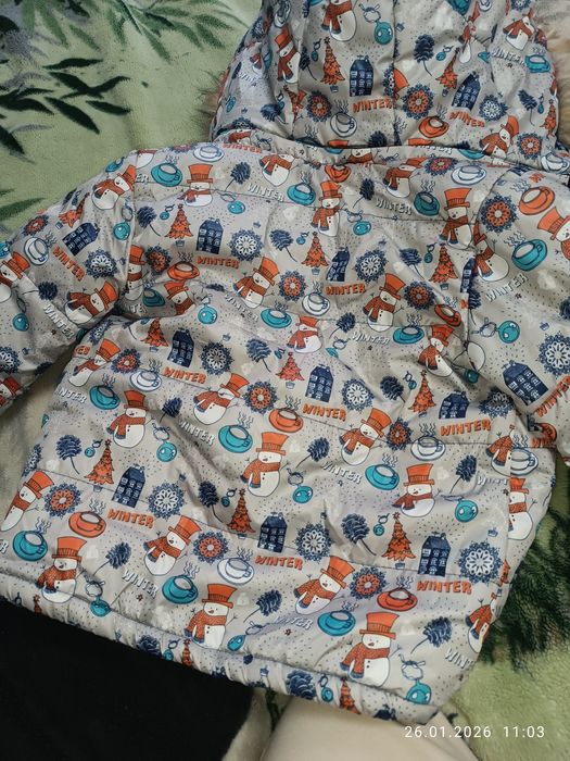 Зимовий комбінезон на овчині куртка штани 110 р