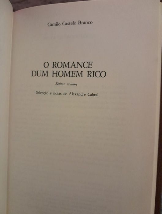 Obras Camilo Castelo Branco