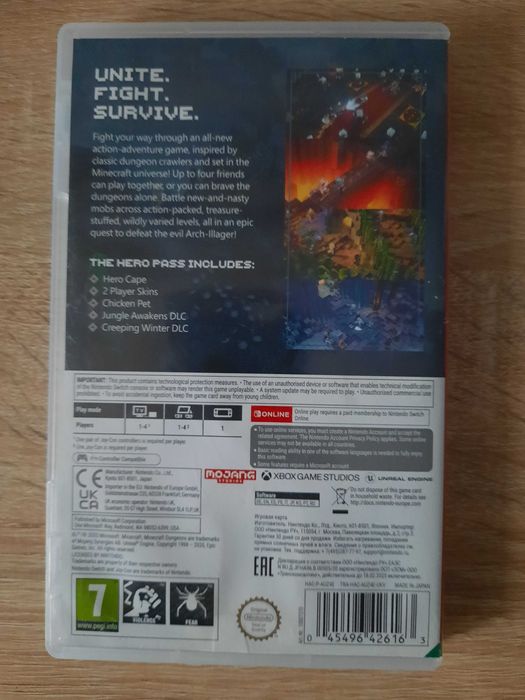 Minecraft Dungeon Hero Edition Nintendo Switch