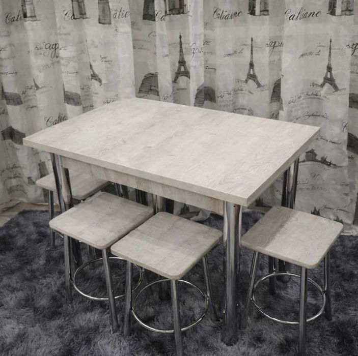 ГОТОВІ Кухоный роскладной стол Розкладний кухонний стіл металеві ніжки