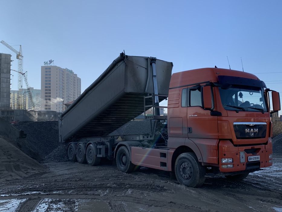 Песок, щебень, гран отсев чернозём. Доставка и самовывоз!