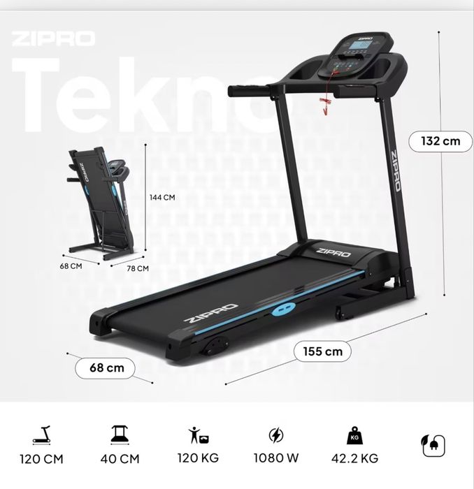 Bieżnia elektryczna do biegania Zipro Tekno