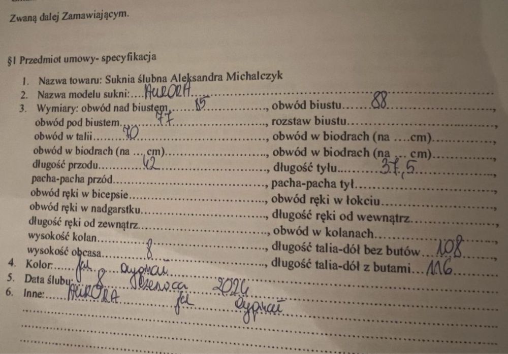 Suknia ślubna Aleksandra Michalczyk