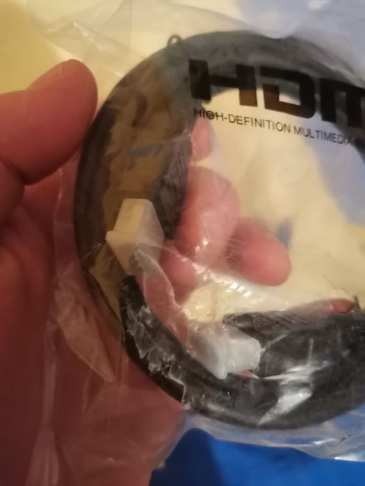 nowy kabel HDMI do dekodera tunera TV naziemnej DVB-T2 H.265 HEVC
