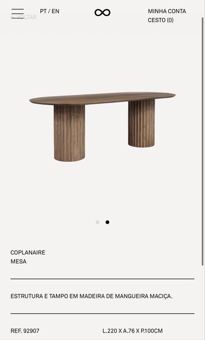 Mesa Jantar Clopanaire - Area Store