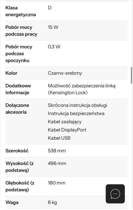 Monitor Dell 24 z hubem USB-C — P2422HE