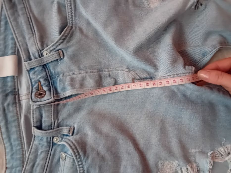 #H&M spodnie jeansowe niebieskie skinny L
