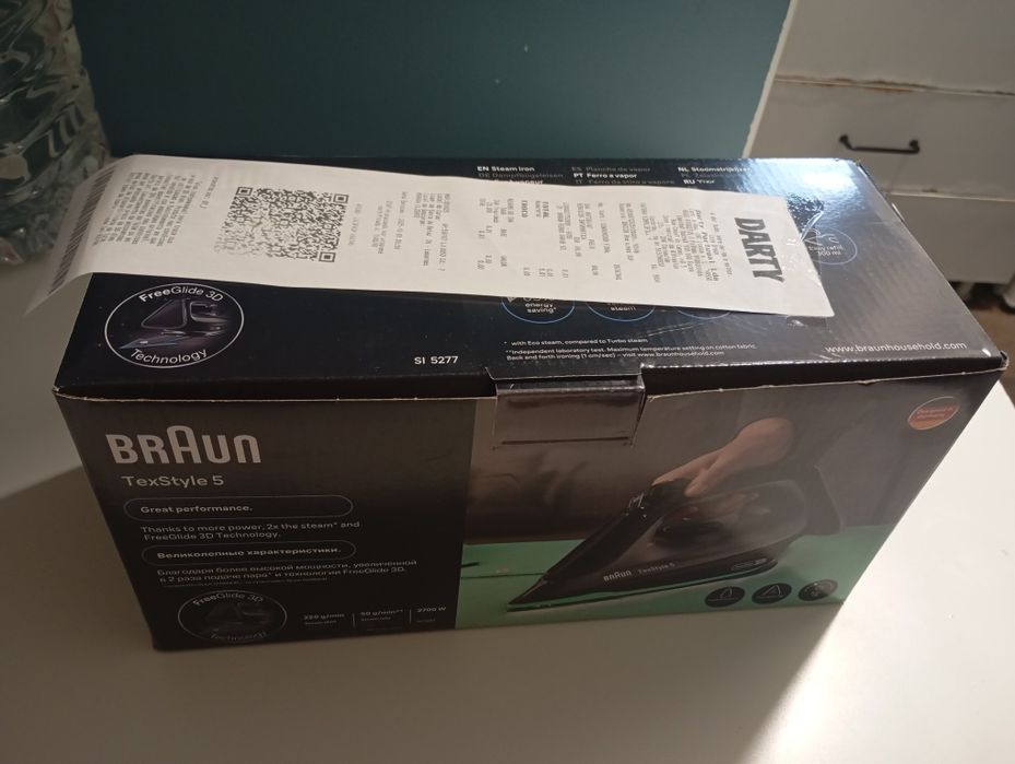 Ferro de engomar Novo, Nunca usado - Braun TexStyle 5
