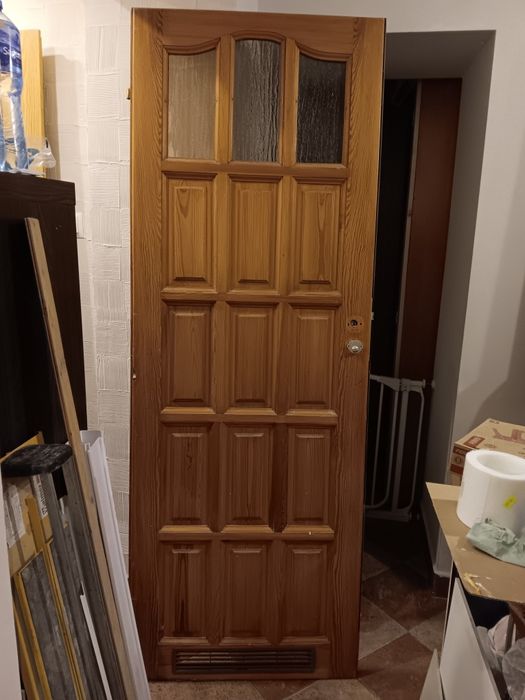 Drzwi sosnowe 70 cm prawe