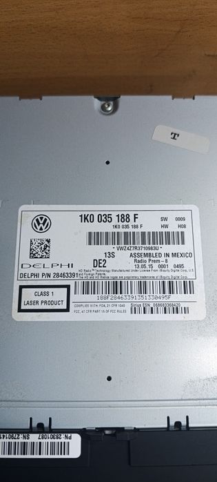 Магнитола Delphi (Оригинал ), Passat b7 , Golf , Jetta