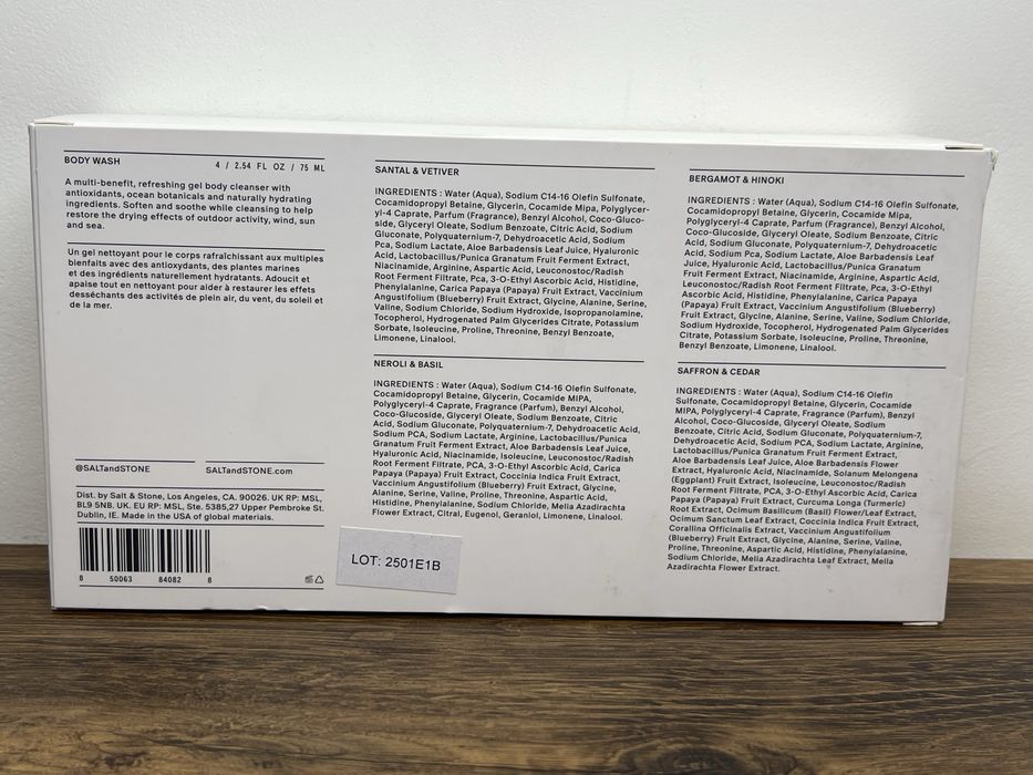 SALT & STONE Body Wash Discovery Set (новий/оригінал)