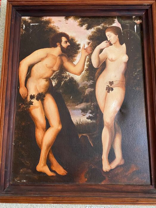 Картина Маслом, «Адам и Ева»