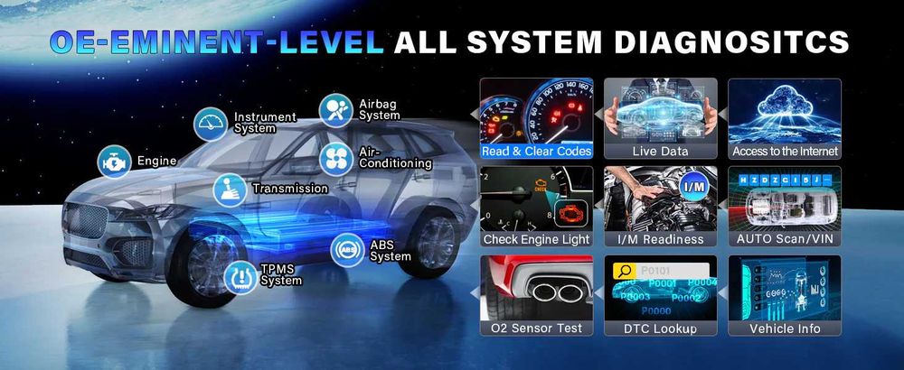Launch CRP919X-BT M Maquina Diagnostico OBD Ligeiros + Motas (NOVO)