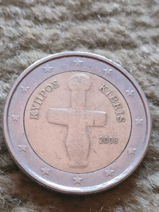 moeda 2 euros chipre 2008
