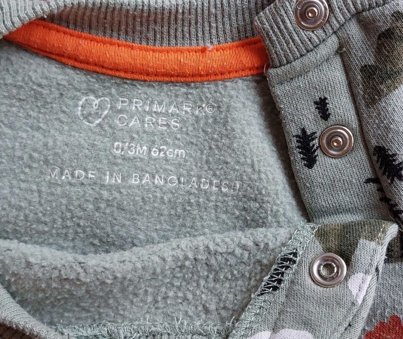 Conjunto Camisola + Calças Caqui Primark 0-3 meses