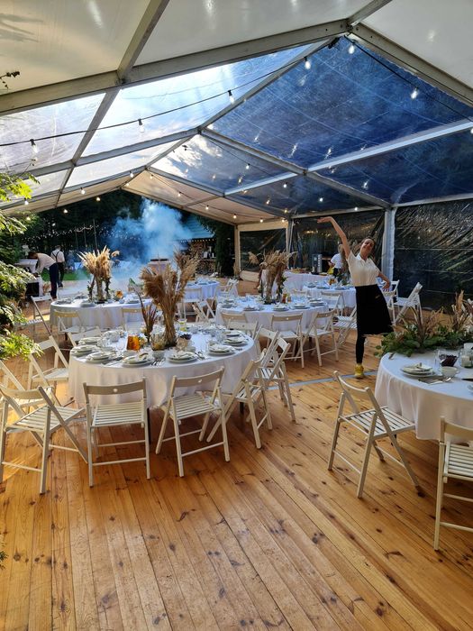 Wesele w hali namiotowej, imprezy okolicznościowe, catering