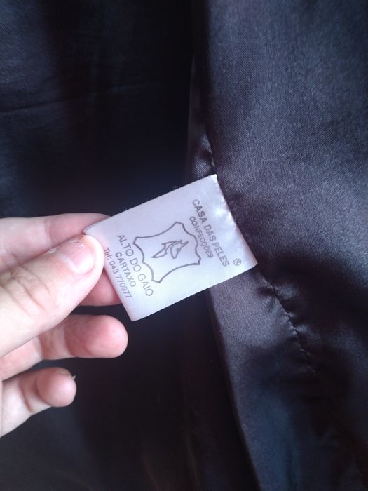 Blusão de pele castanho Casa das Peles