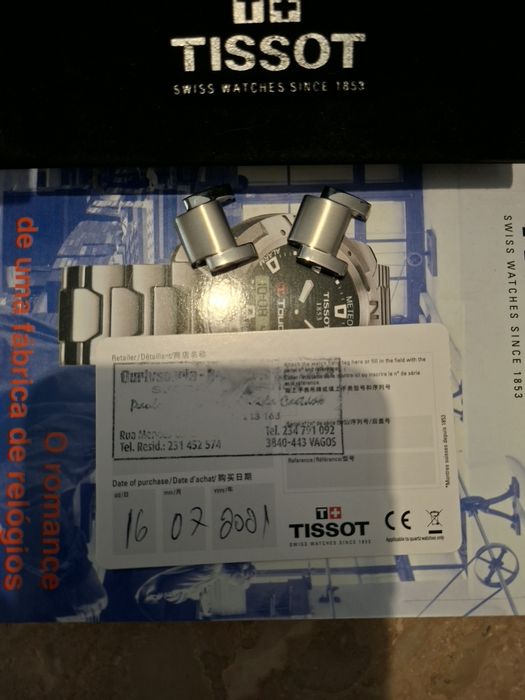 Tissot Quickster Chronograph – Relógio de Aço (Full Set: Caixa e Papéis)