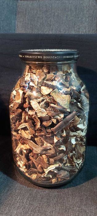 Grzyby suszone. SŁOIK 3L. Borowik Podgrzybek brunatny Koźlarz