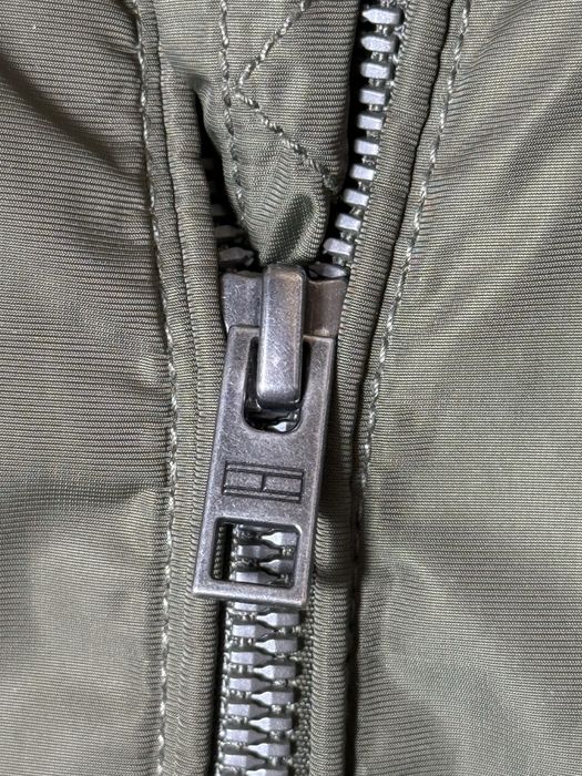 Kurtka Tommy Hilfiger denim XS bomberka khaki damska jak nowa logowana