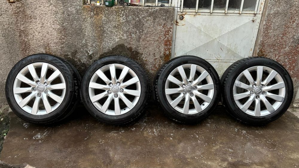 Jantes audi a4 b8 17" s-line originais furacão 5 ×112 com pneus meio p