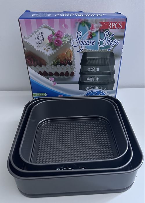 Nowy komplet 3 szt tortownica do pieczenia ciast