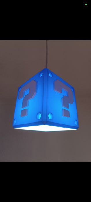 Candeeiro Super Mario cubo ? Decoração | gaming