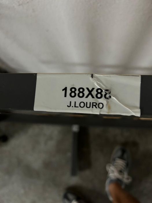 Colchão e estrado como novos, marca Lusocolchão