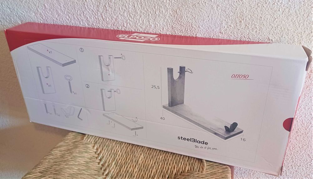 Suporte Presunto ElPozo (Novo)–Madeira Certificada c/Instruções+Caixa