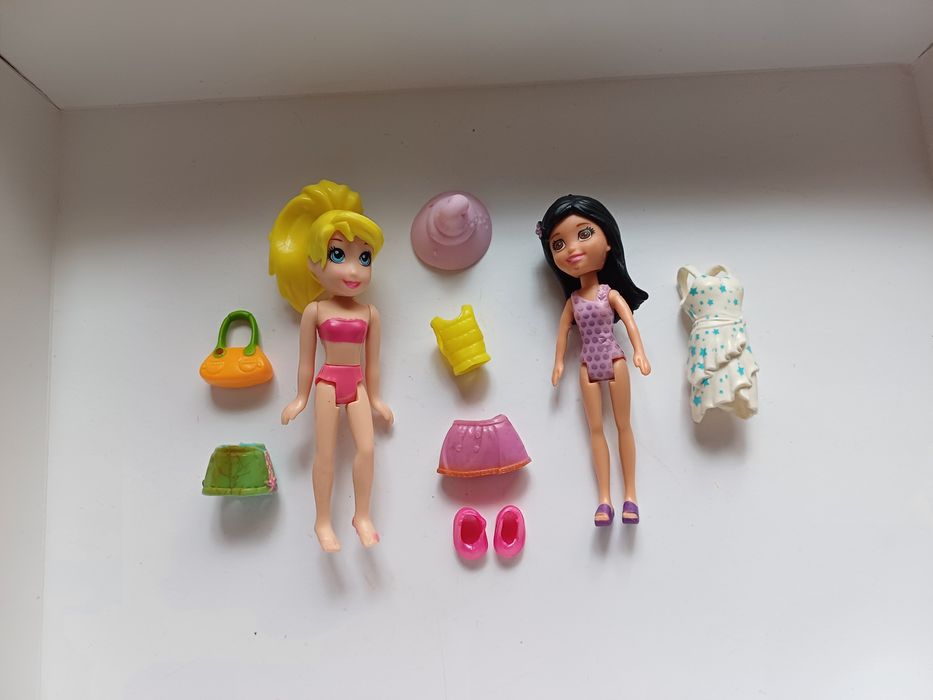 Polly pocket, bonecas e acessórios. Cada  conjunto 8€.