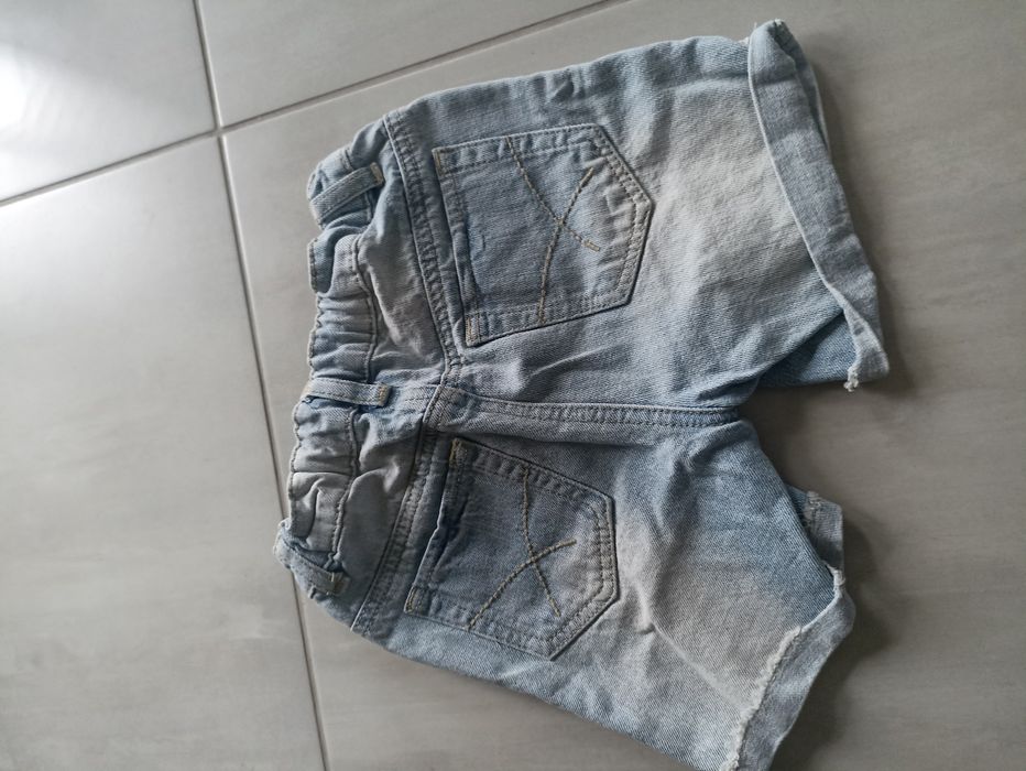 Spodenki jeansowe z cyrkoniami 6-7lat