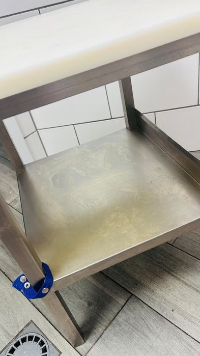 Mesa Inox - Preparação de carnes - Como NOVA