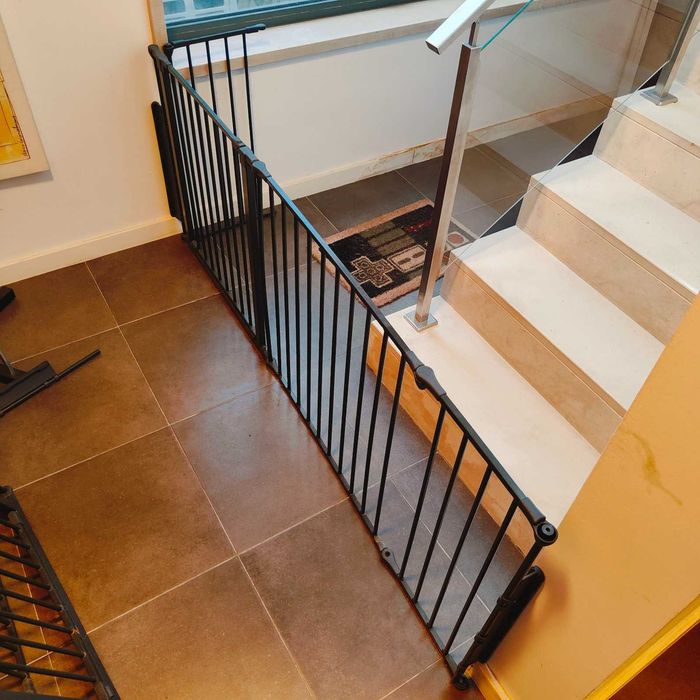 2 Vedações Grades Barreiras Cancelas segurança Bébé BabyDan Olaf