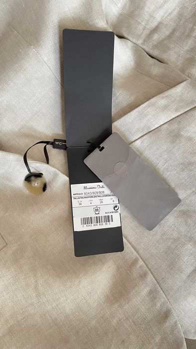 Garnitur damski Massimo Dutti lniany-marynarka i spodnie,nowy.