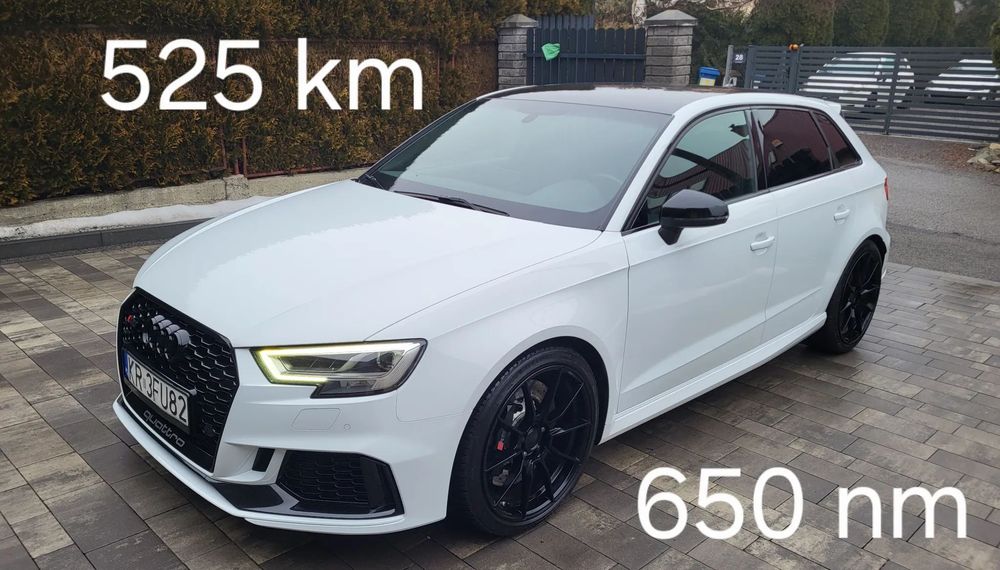 Audi RS3 Sportback stage 2 salon Polska bezwypadkowy 1wł DAZA 525koni jak nowe