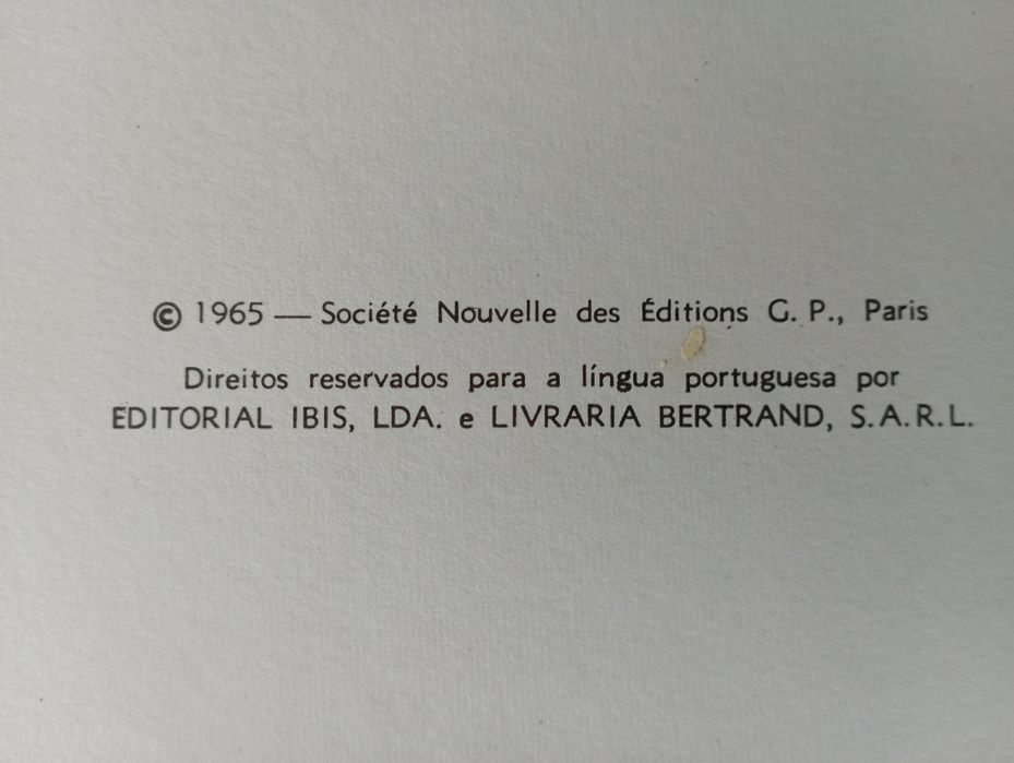 Livro BD vintage 1965