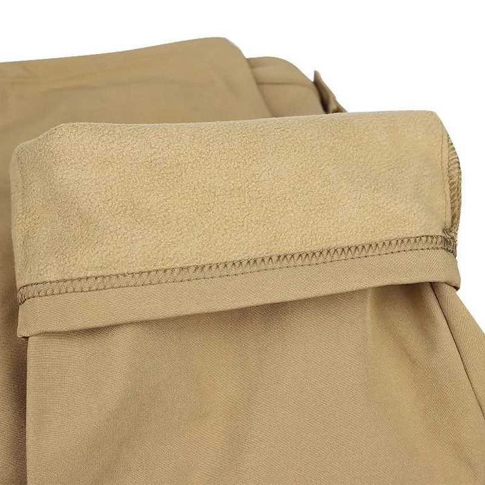 Тактичні штани Lesko B260 Khaki та Camouflage CP теплі на флісі