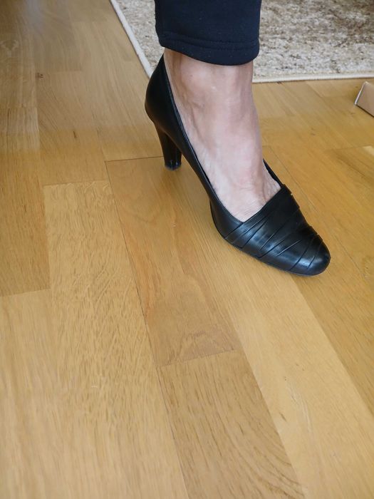 Buty skórzane czarne