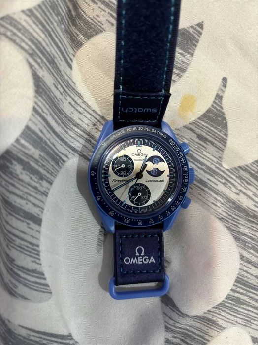 Swatch×Omega Bioceramic Moonswatch Mission to the Super Blue Moonphase