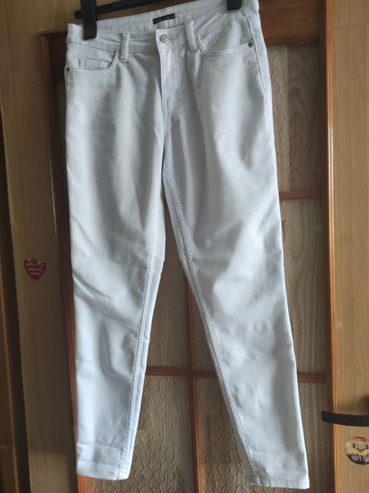 Spodnie jeansowe białe Diverse 34