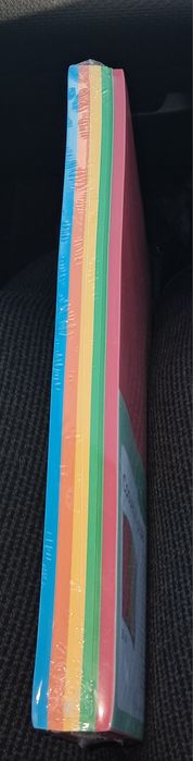 250 folhas papel colorido